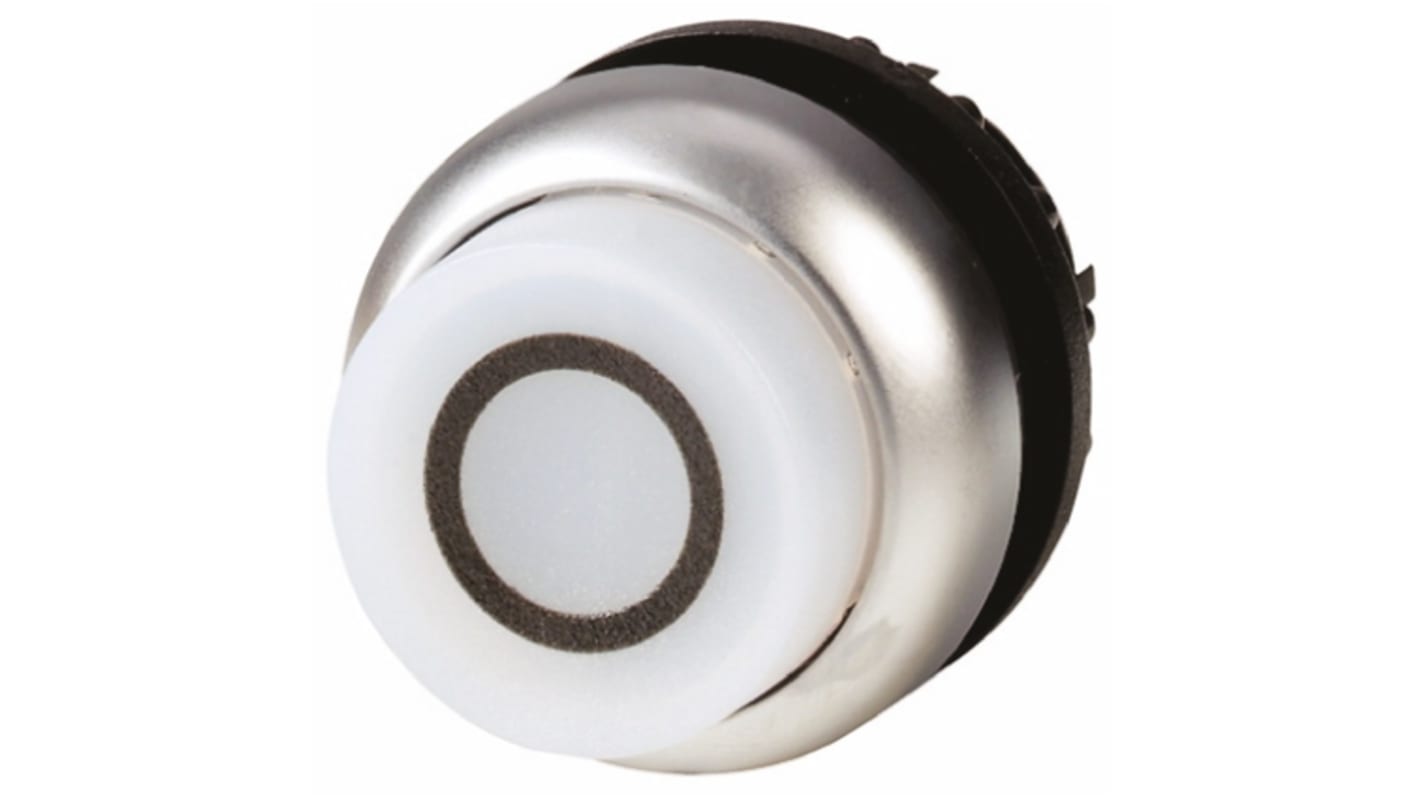 Cabezal de pulsador Eaton serie M22, Ø 22mm, de color Blanco, Mantenido, IP69K