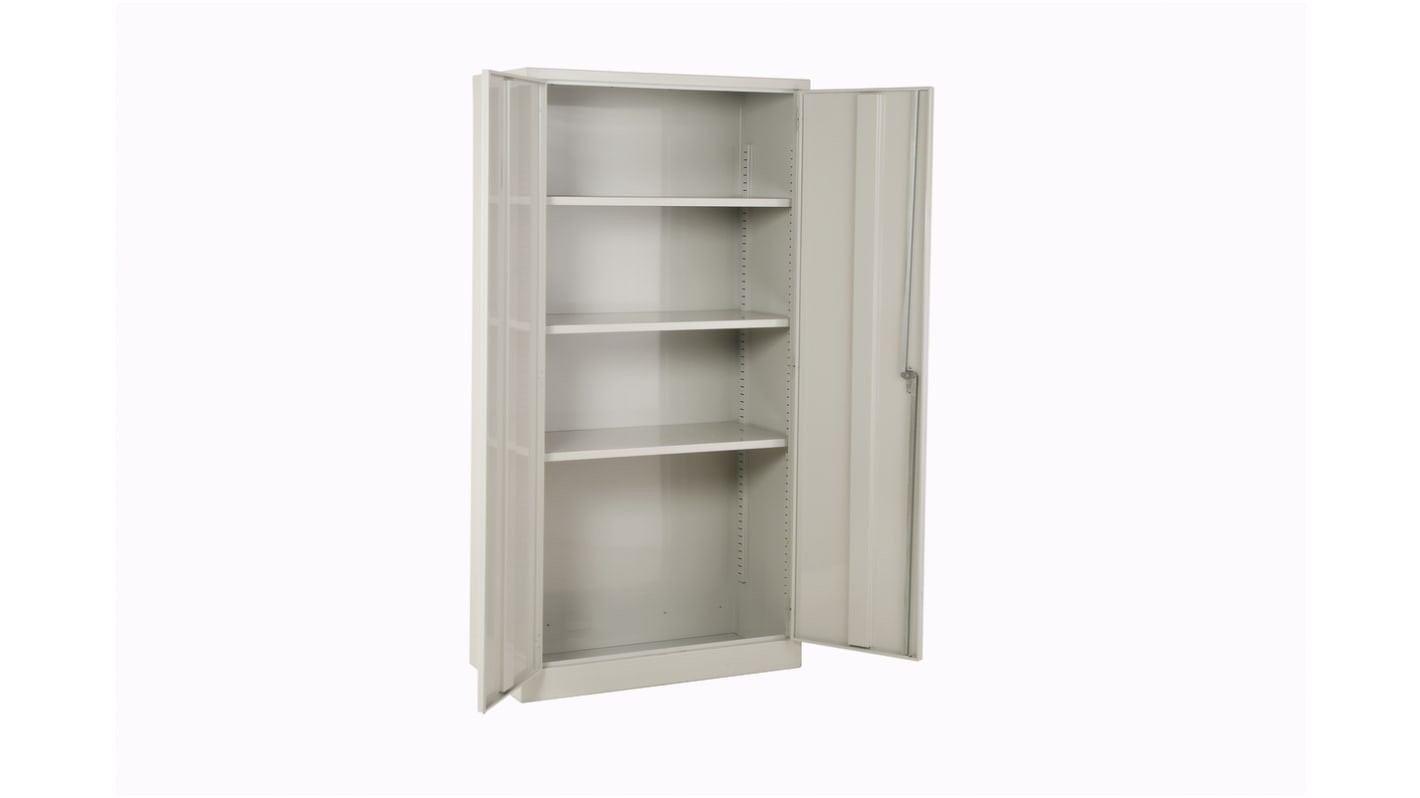 RS PRO Mild Steel Lockable 2 Door Cabinet, 1830mm x 915mm x 457mm