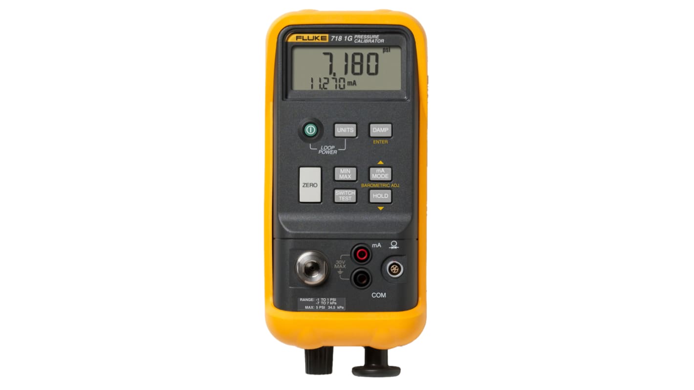 Fluke FLUKE-718 1G Trykkalibrator, -68.9mbar til 68.9mbar, 0,001 mbar opløsning