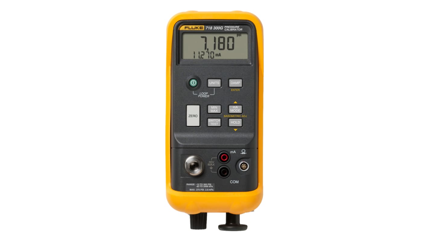 Calibrador de presión Fluke 718, calibrado RS, presión de -850mbar → 20bar