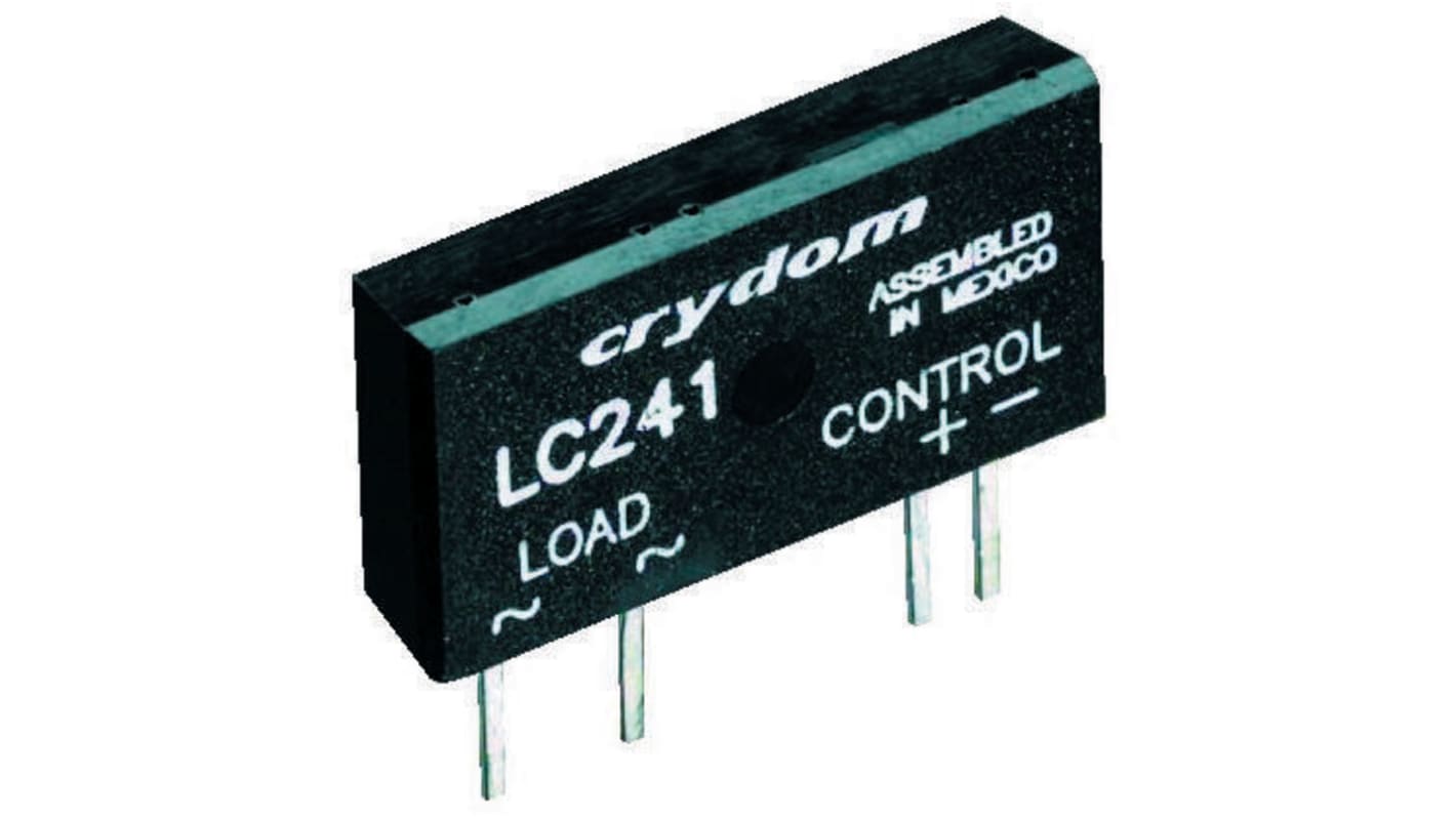 Crydom Solid State Relay, 1.5 A Load, PCB Mount, 280 V Load, 10 V Control