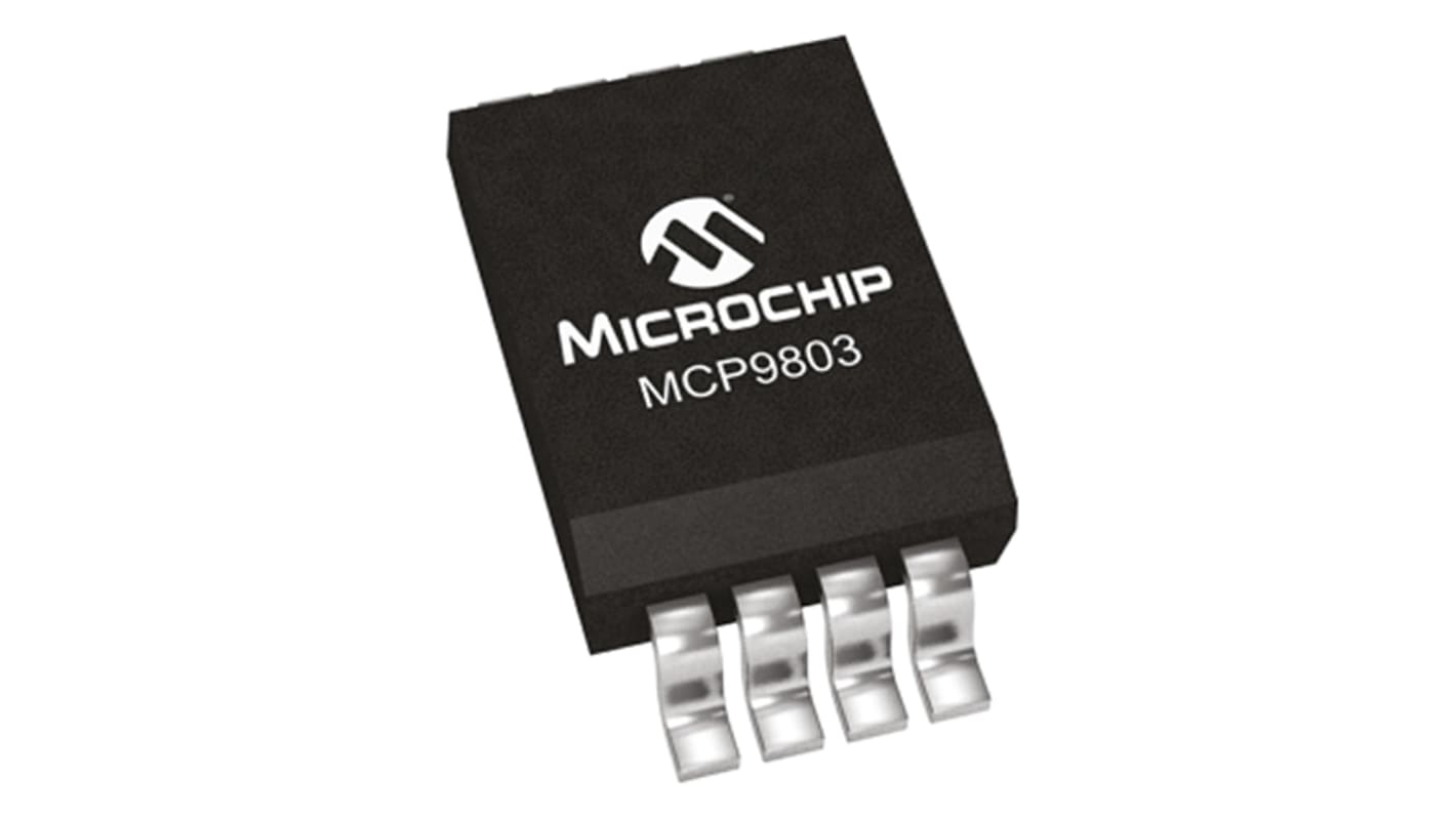 Transductor de temperatura MCP9803-M/SN, 12 bits, encapsulado SOIC 8 pines, interfaz Serie-I2C, SMBus