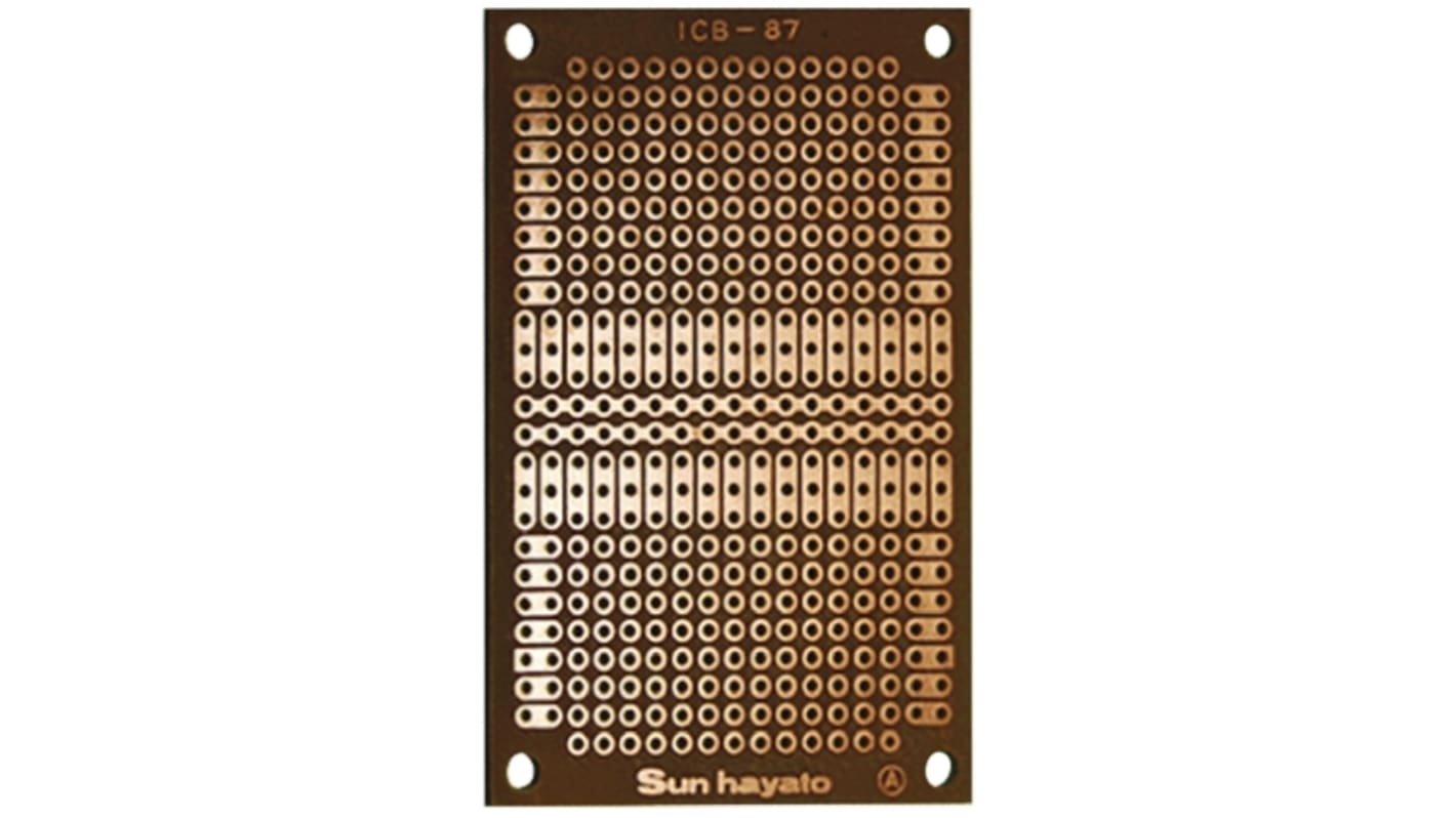 Matrix Board FR1 1mm Holes, 2.54 x 2.54mm Pitch, 72 x 47 x 1.6mm