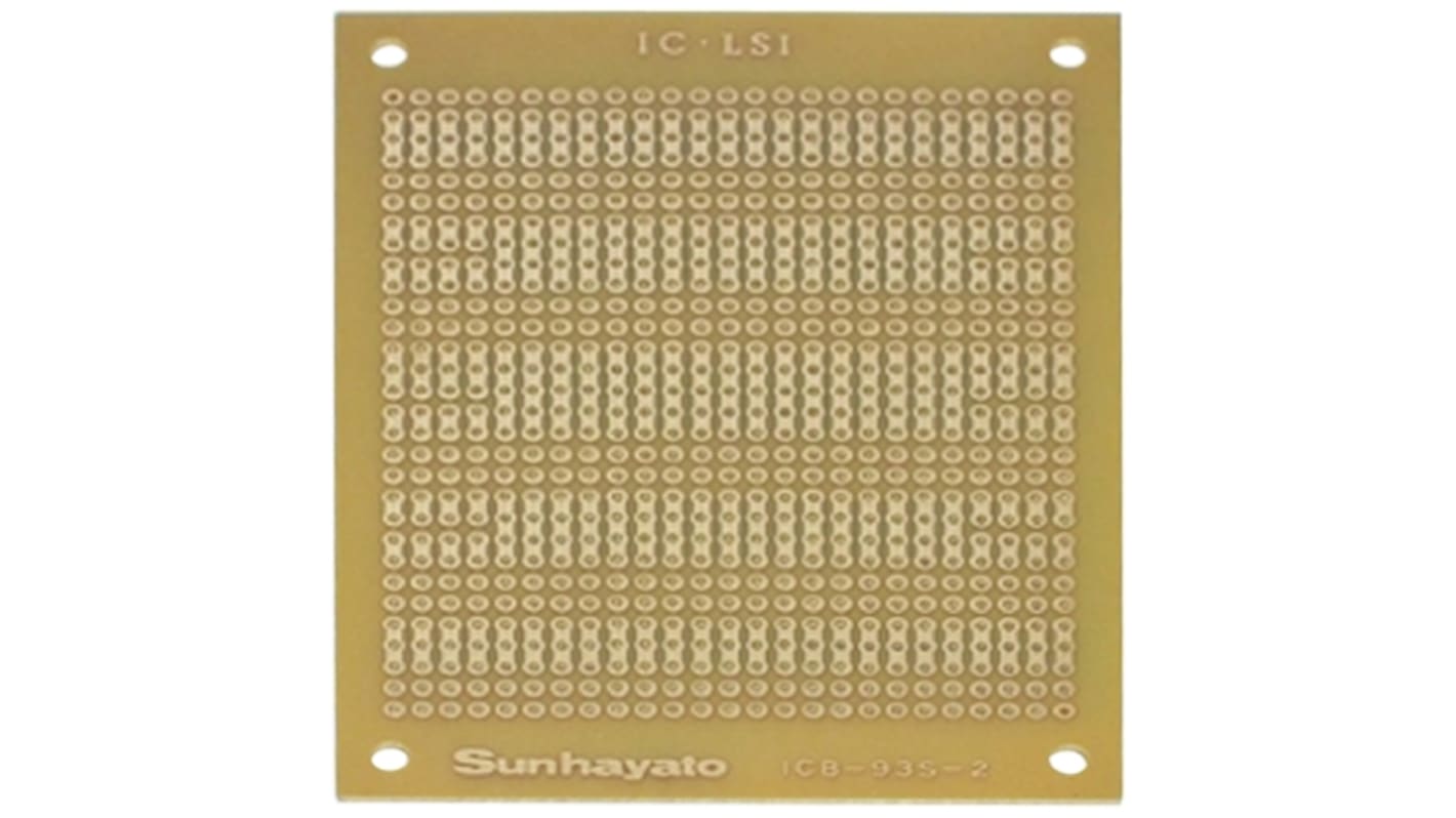 Sunhayato Matrix Board FR1 1mm Holes, 2.54 x 2.54mm Pitch, 95 x 72 x 1.6mm