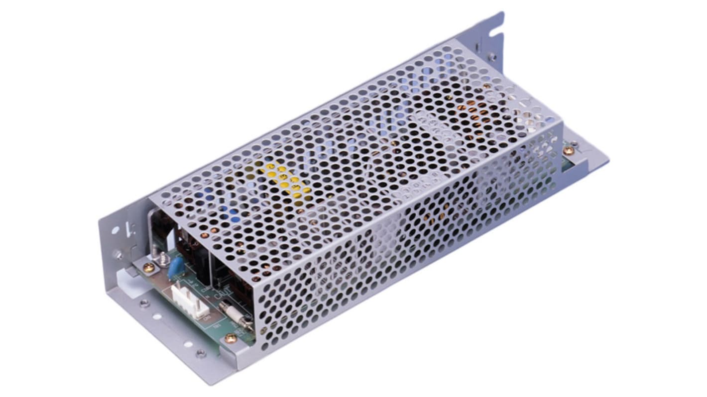 Cosel Switching Power Supply, LEB100F-0512-SN, 5 V dc, 12 V dc, 5A, 85W, Dual Output, 120 → 370 V dc, 85