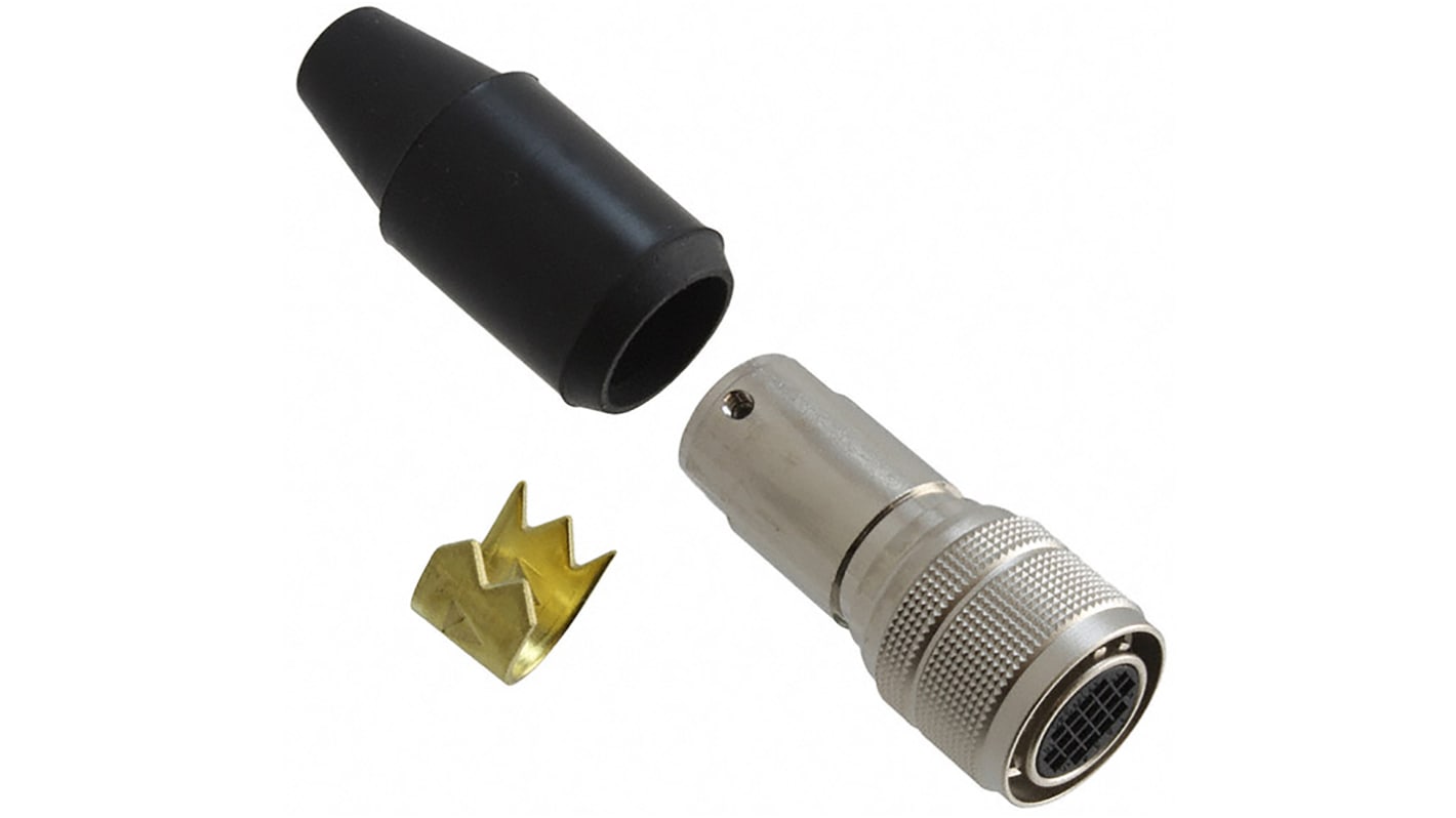 Hirose Circular Connector, 20 Contacts, Cable Mount, Plug, Female, HR10 Series