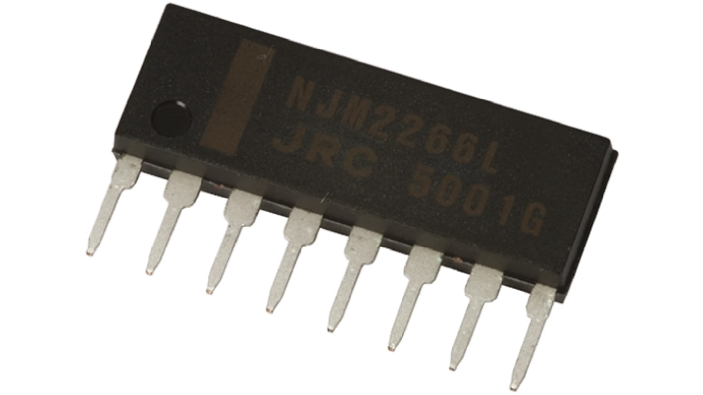 Nisshinbo Micro Devices オペアンプ, スルーホール, 2回路, デュアル電源, NJM4558L