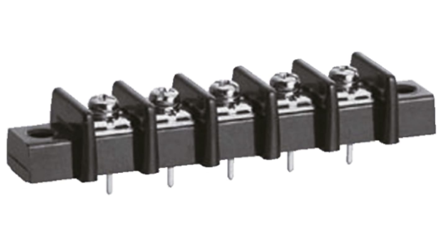 Sato Parts Non-Fused Terminal Block, 7-Way, 10A, Screw Down Termination