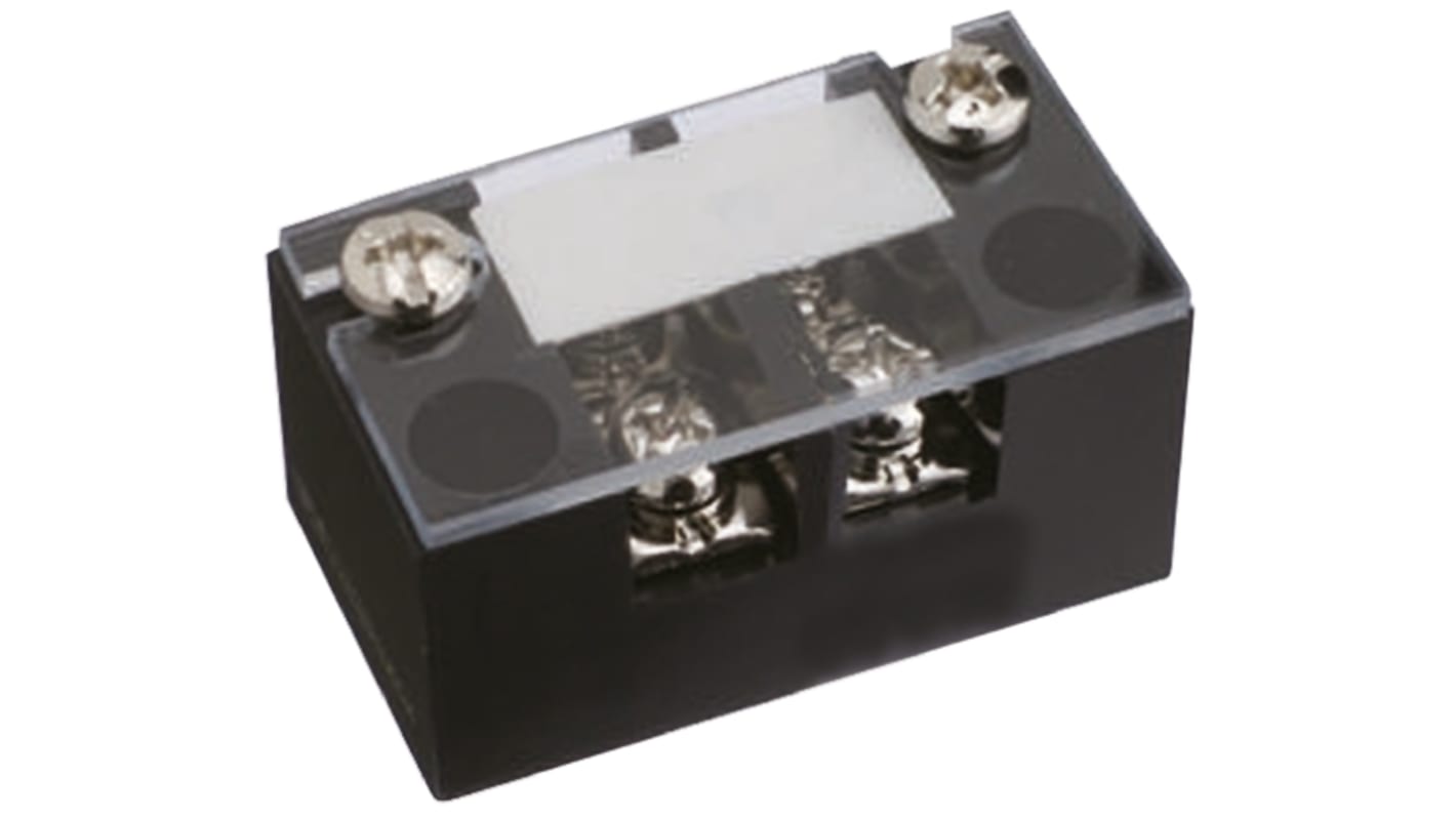 Sato Parts Non-Fused Terminal Block, 2-Way, 15A, Screw Down Termination