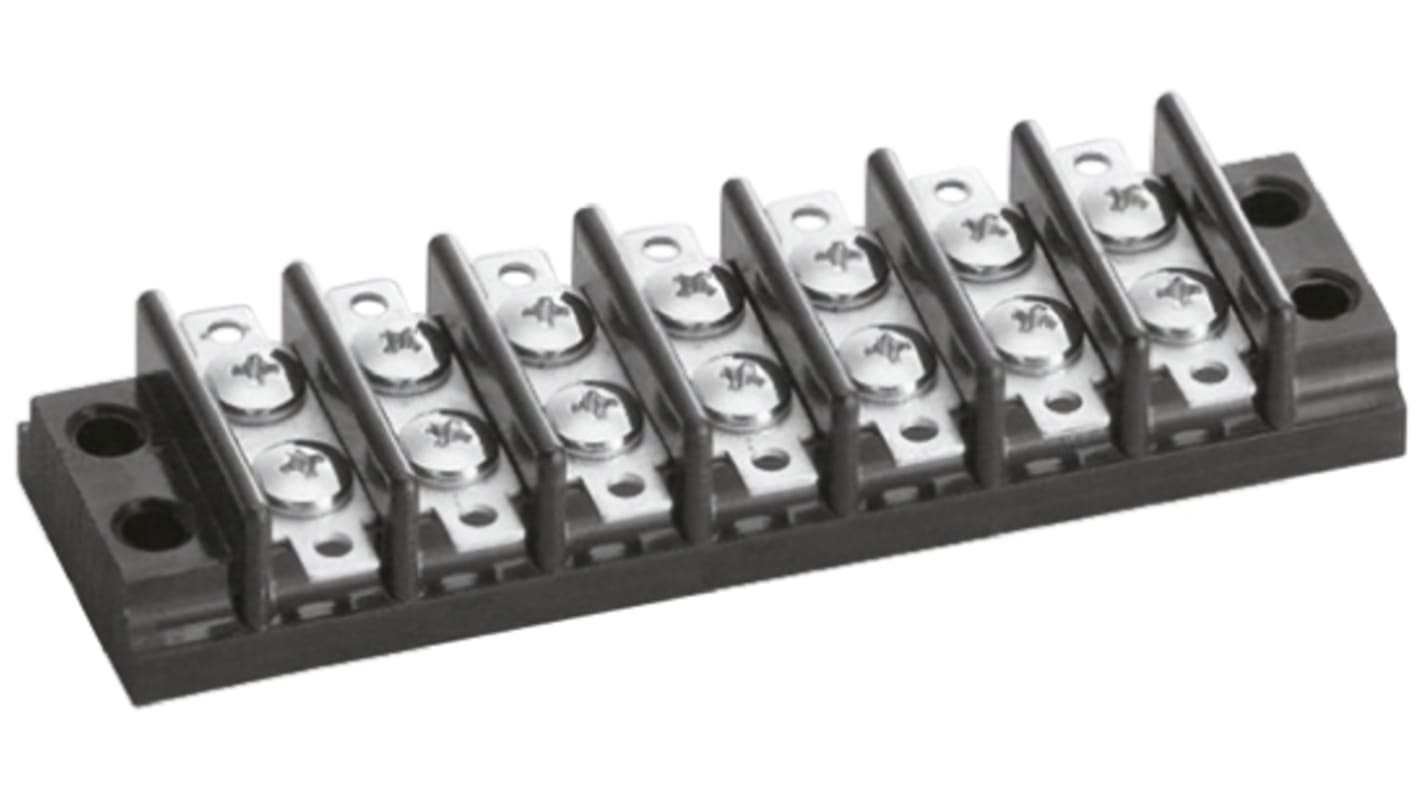 Sato Parts Non-Fused Terminal Block, 7-Way, 6A, Screw Down Termination