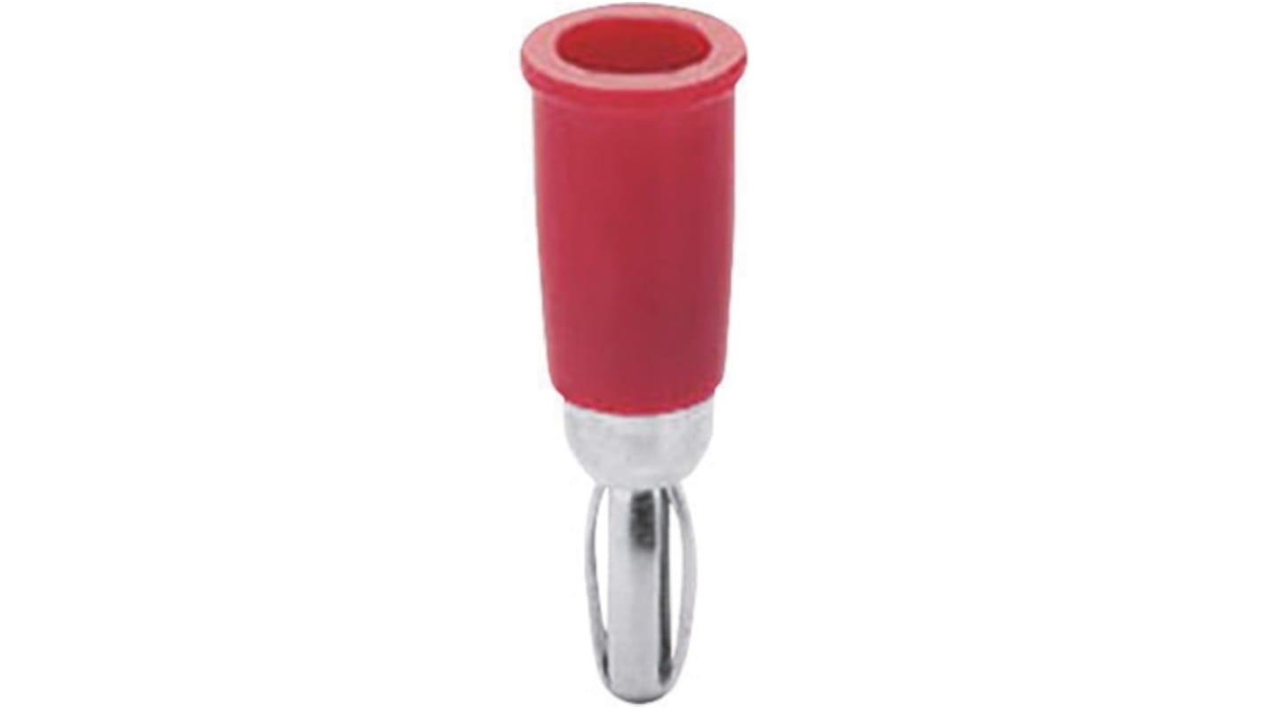 Sato Parts Red Male Banana Plug, 4 mm Connector, Solder Termination, 3A, 30V