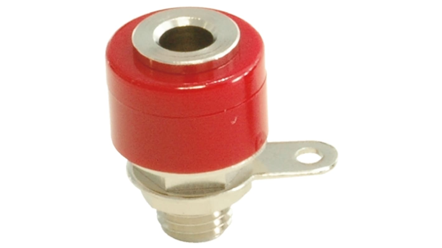 Sato Parts Red Terminal Post, 30V, 3A, M6 x 0.75 Thread