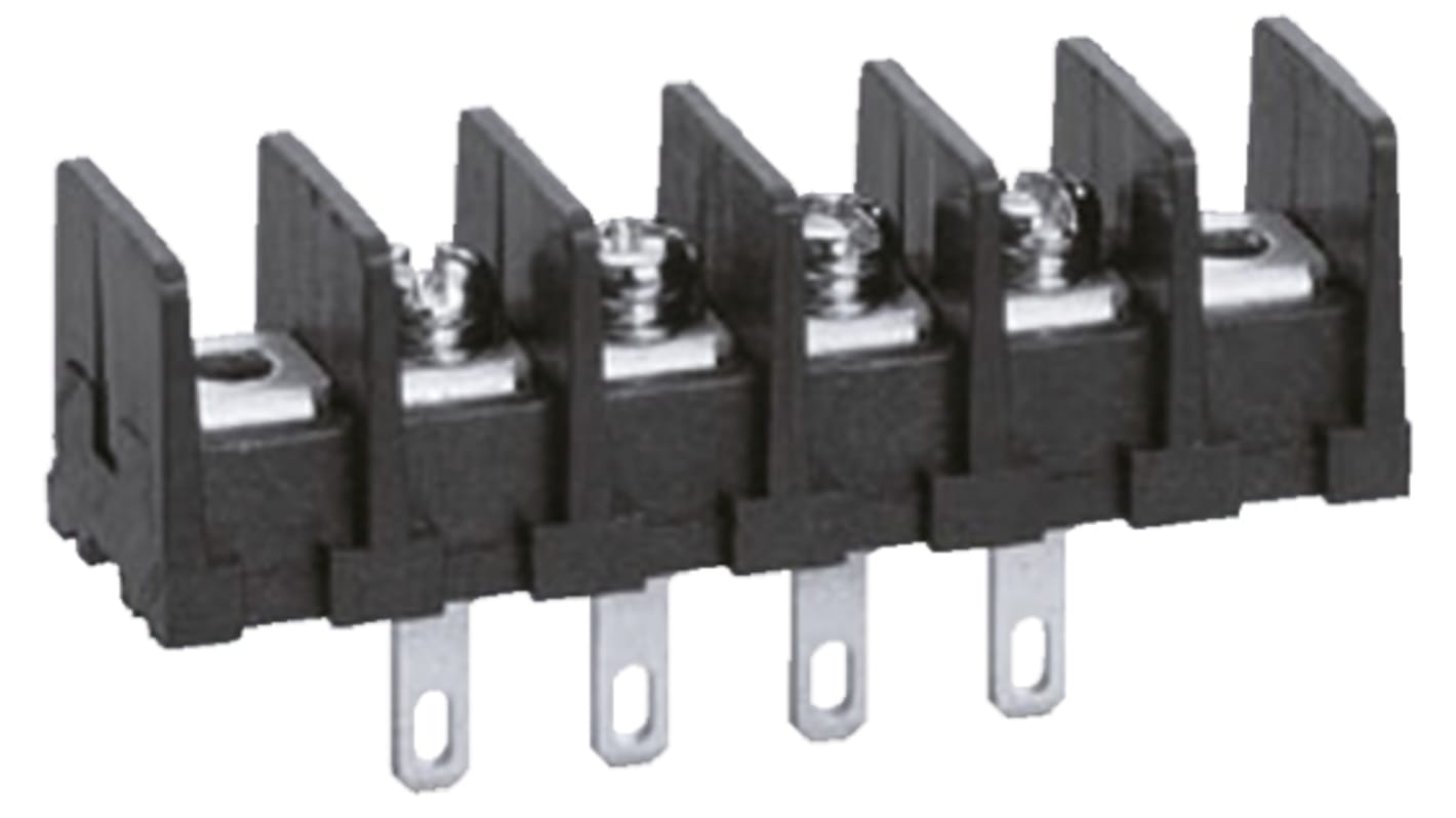 Sato Parts Non-Fused Terminal Block, 8-Way, 10A, Screw Down Termination