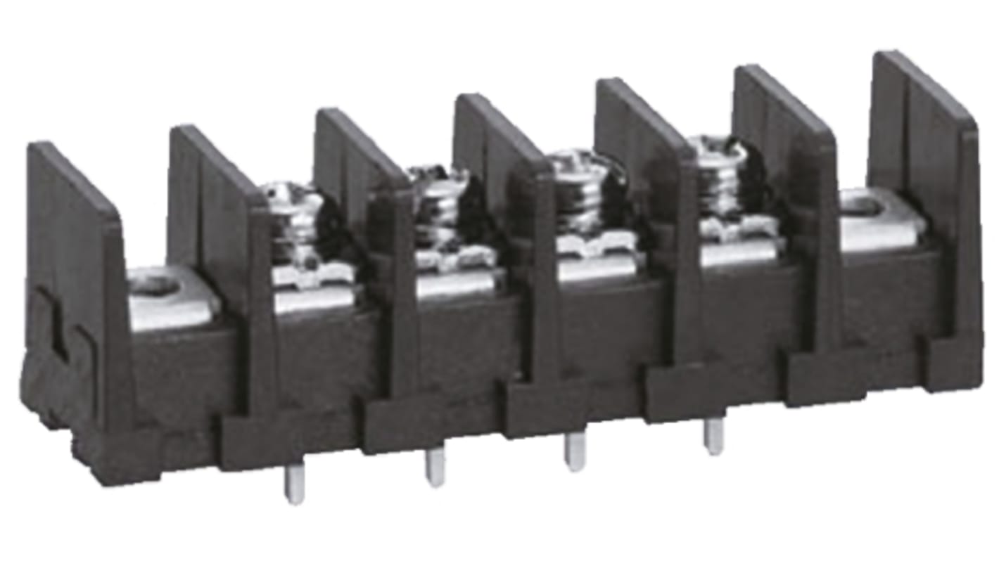 Sato Parts Non-Fused Terminal Block, 2-Way, 10A, Screw Down Termination