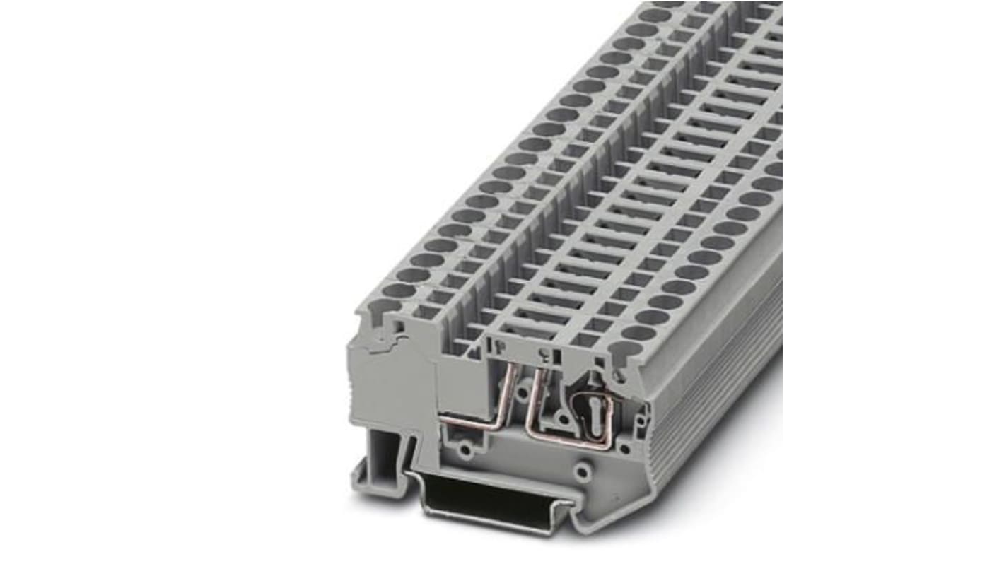 Phoenix Contact ST 4-TG Series Grey Disconnect Terminal Block, 0.08 → 6mm², Single-Level, Spring Clamp