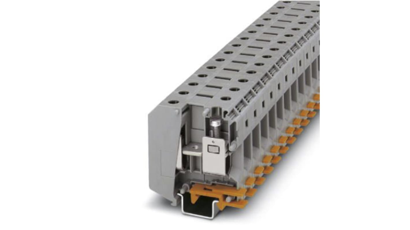 Phoenix Contact UKH 50 Series Grey DIN Rail Terminal Block, Screw Termination