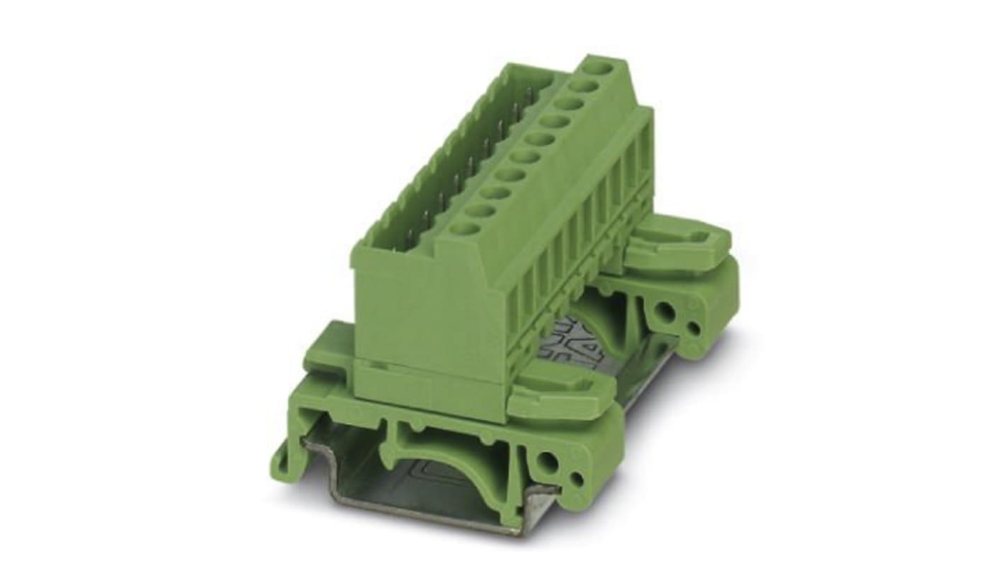 Phoenix Contact UMSTBVK 2.5/ 8-G-5.08 Series DIN Rail Terminal Block, Screw Termination