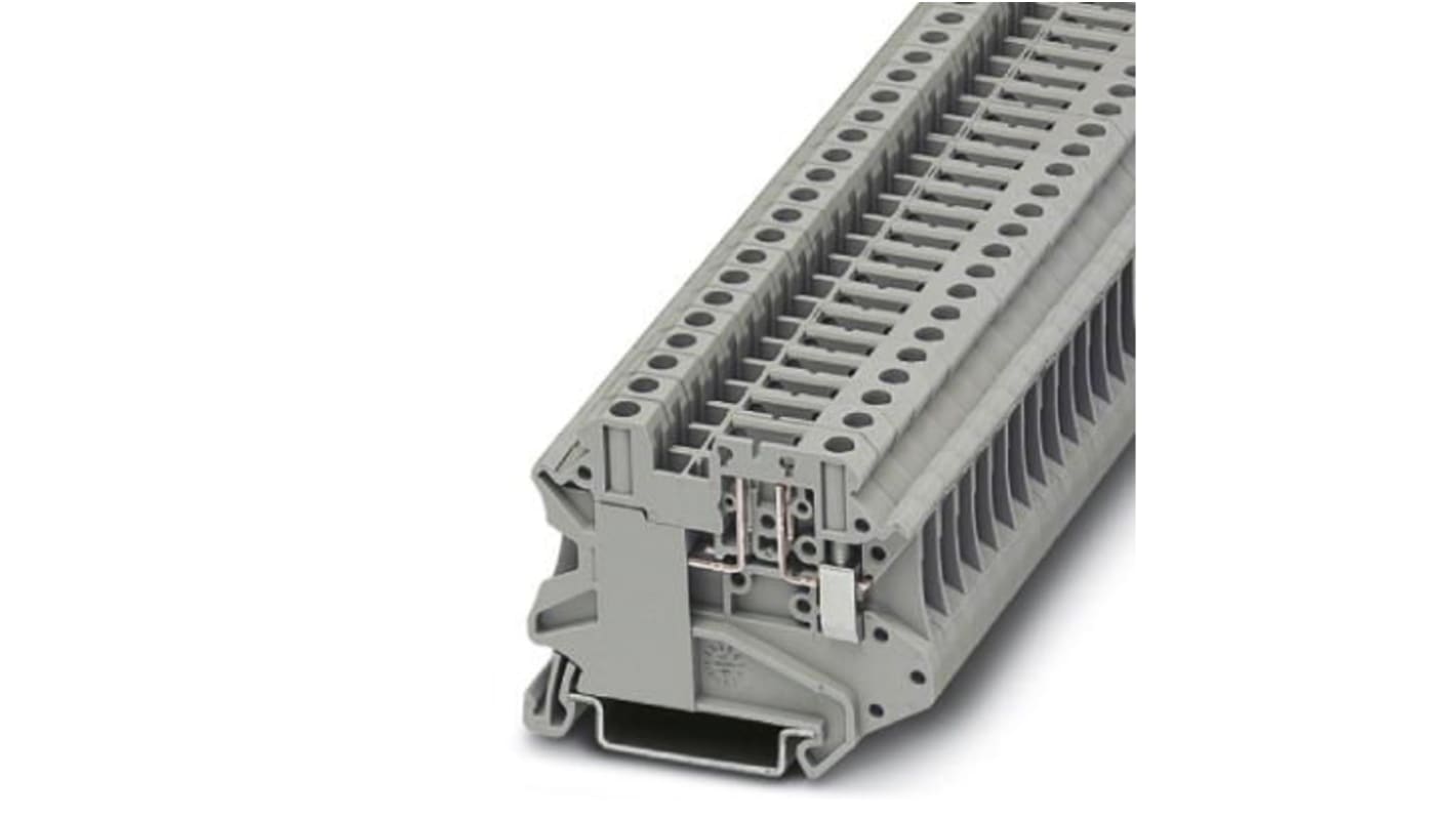 Phoenix Contact UT 4-TG Series Grey Disconnect Terminal Block, 0.14 → 6mm², Single-Level, Screw Termination