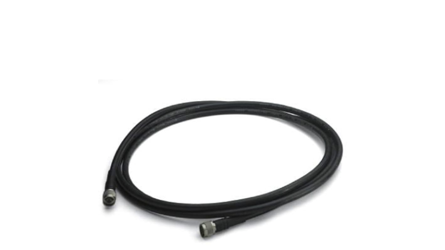 Cable coaxial Phoenix Contact, 50 Ω, con. A: Tipo N, Macho, con. B: Tipo N, Macho, long. 3m, funda de Etileno Propileno