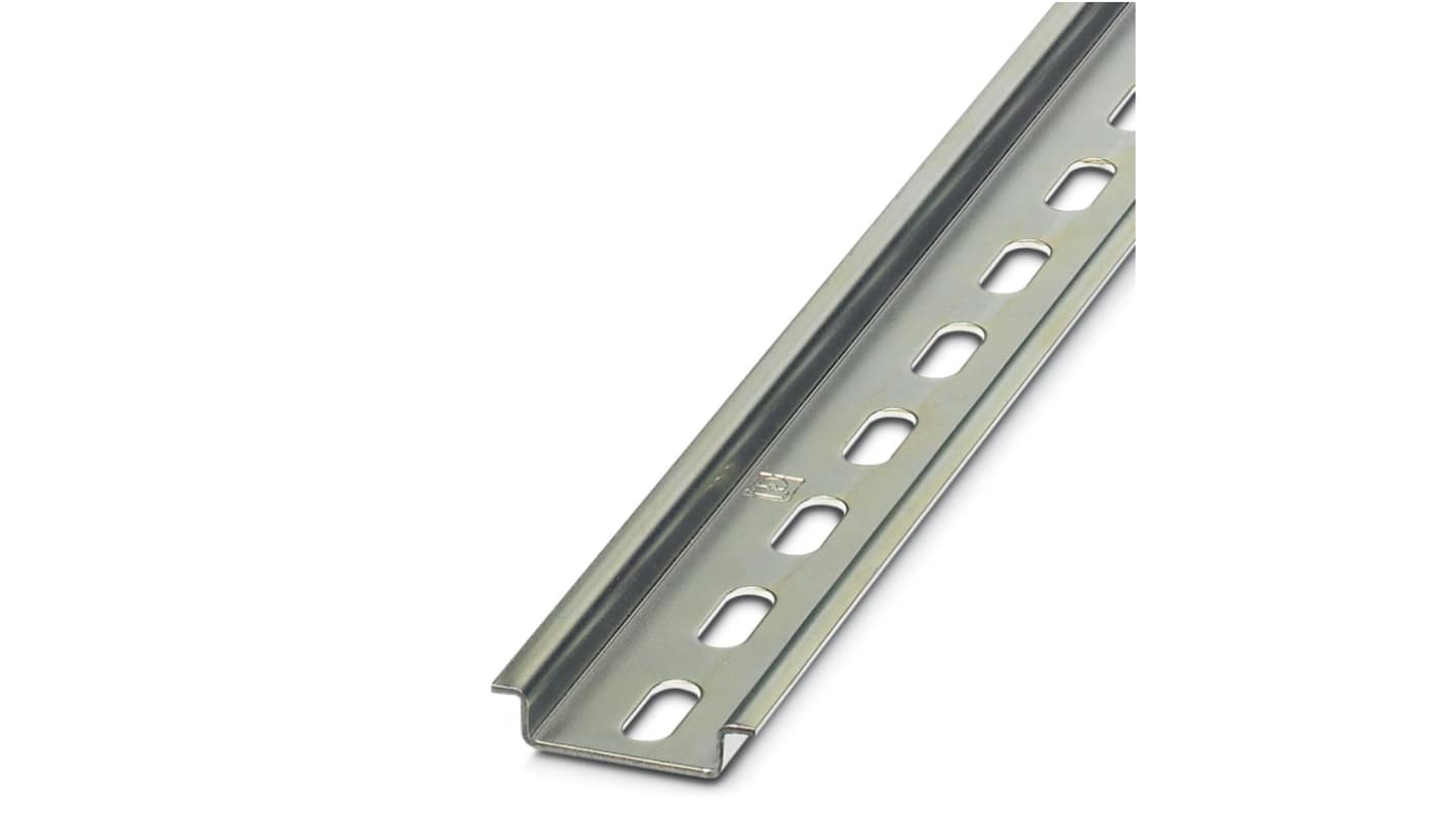 1207640 Carril DIN Perforado de Acero Phoenix Contact, dim. 755mm x