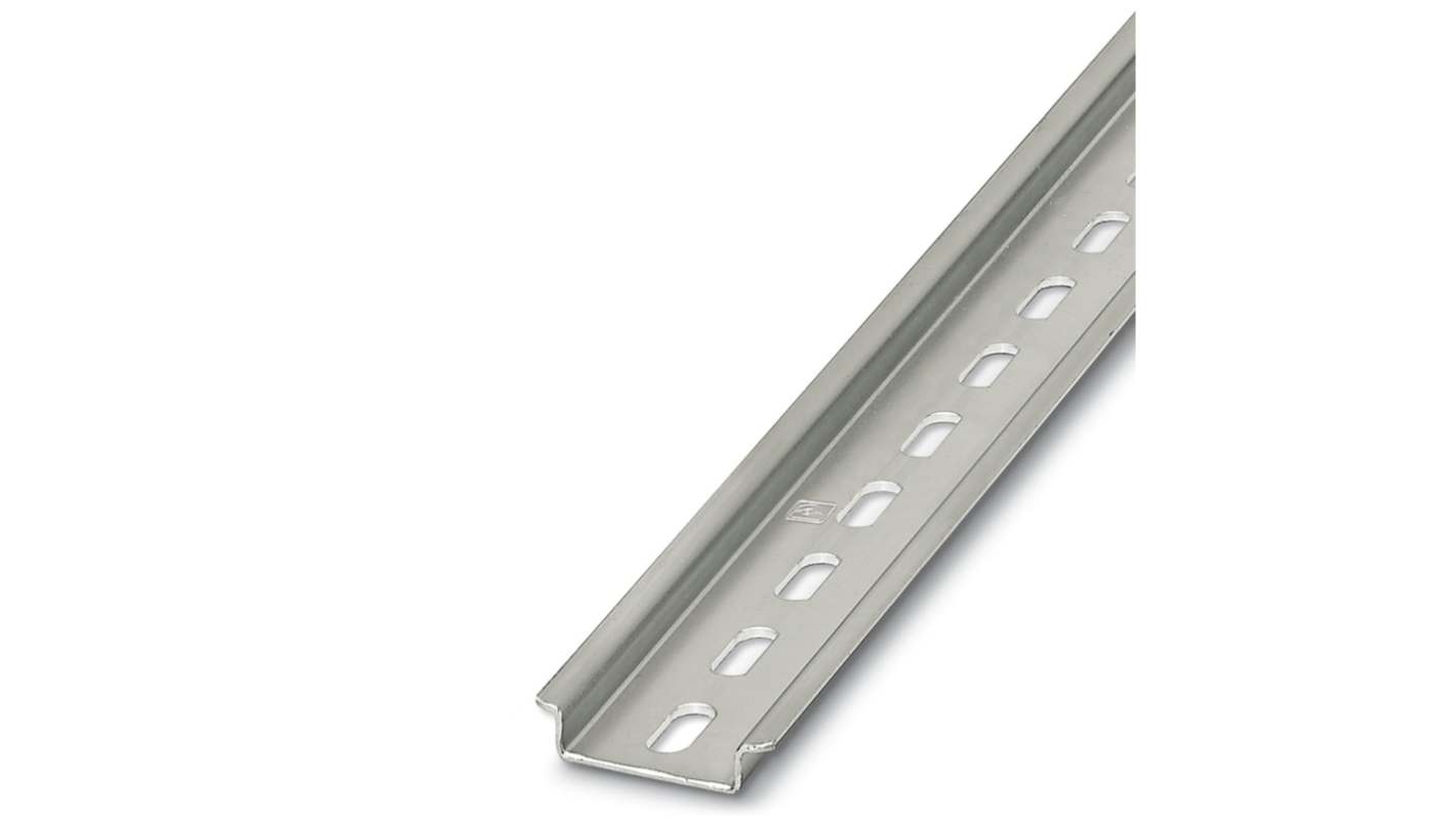 Carril DIN Perforado de Acero Phoenix Contact, dim. 955mm x 35mm x 7.5mm, rail simétrico