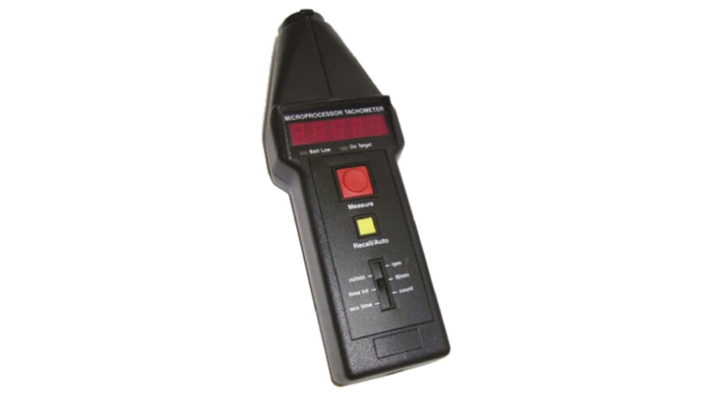 Compact Instruments CT6/LSR, ±0,05 % LED Tachometer → 99999U/min, 3U/min, ISO-kalibriert