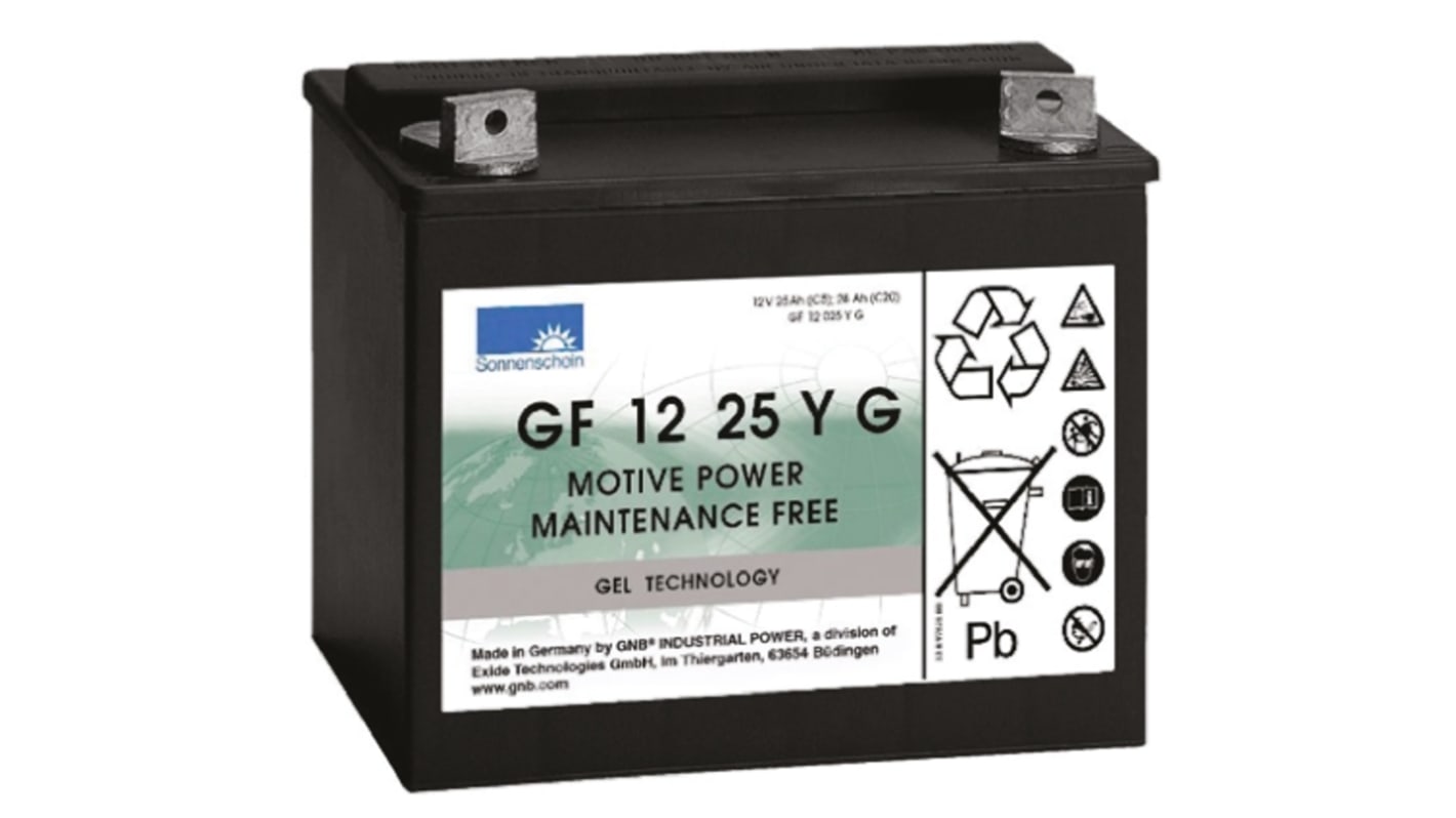 Sonnenschein 12V M6 Sealed Lead Acid Battery, 33Ah