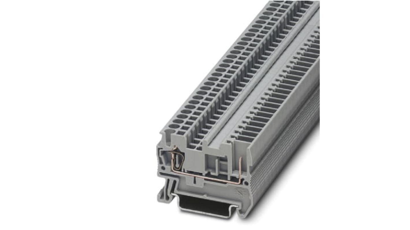 Phoenix Contact STB 2.5/1P Series Grey DIN Rail Terminal Block, 2.5mm²