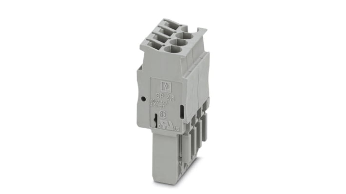 3040287 Phoenix Contact 20.8mm Pitch 4 Way Pluggable Terminal Block