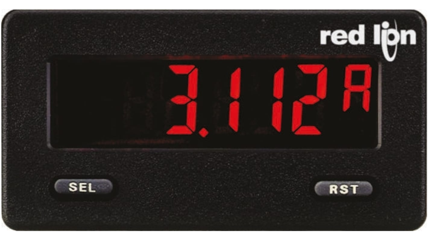 Red Lion Digital Ammeter DC, 33mm x 68mm