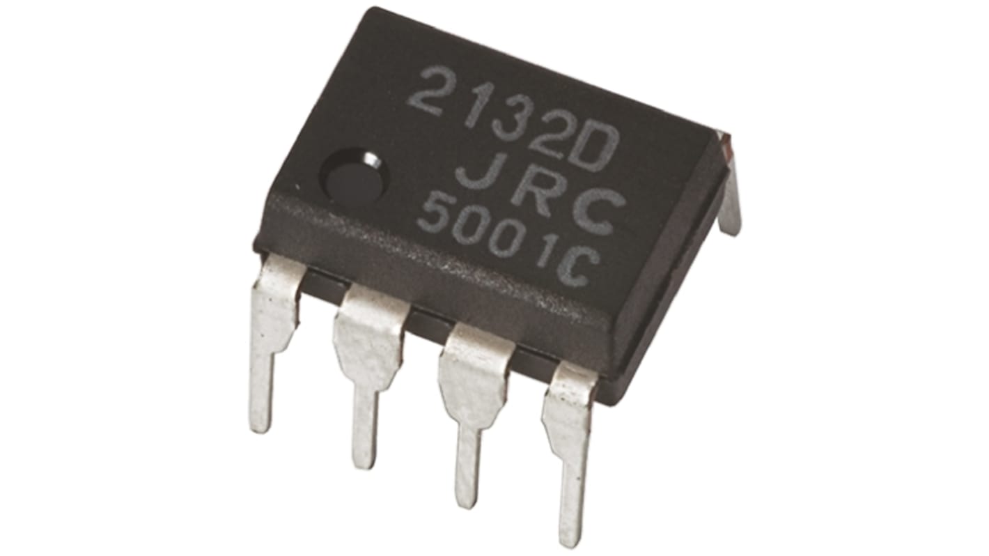 NJU7102AD Nisshinbo Micro Devices, Dual Comparator, Push-Pull O/P, 5 → 9 V 8-Pin PDIP