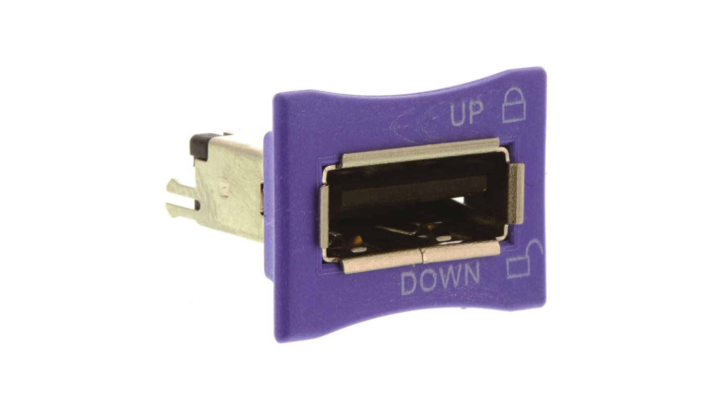 Conector USB TE Connectivity 1775690-2, Hembra, , 1 puerto puertos, Recto, Montaje en orificio pasante