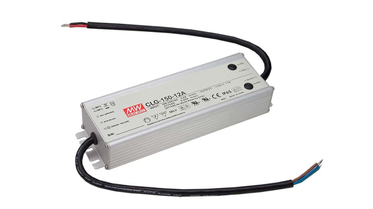 Mean Well, 24V Output, 151.2W Output, 6.3A Output, Constant Voltage