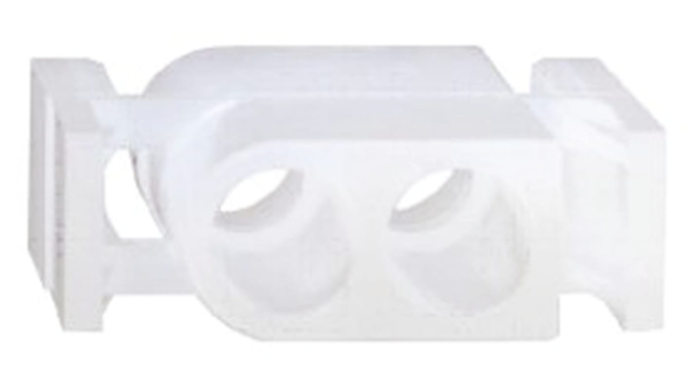 Boitier de connecteur Mâle, 2 contacts 1 rang , pas 6mm, Droit, série Commercial MATE-N-LOK