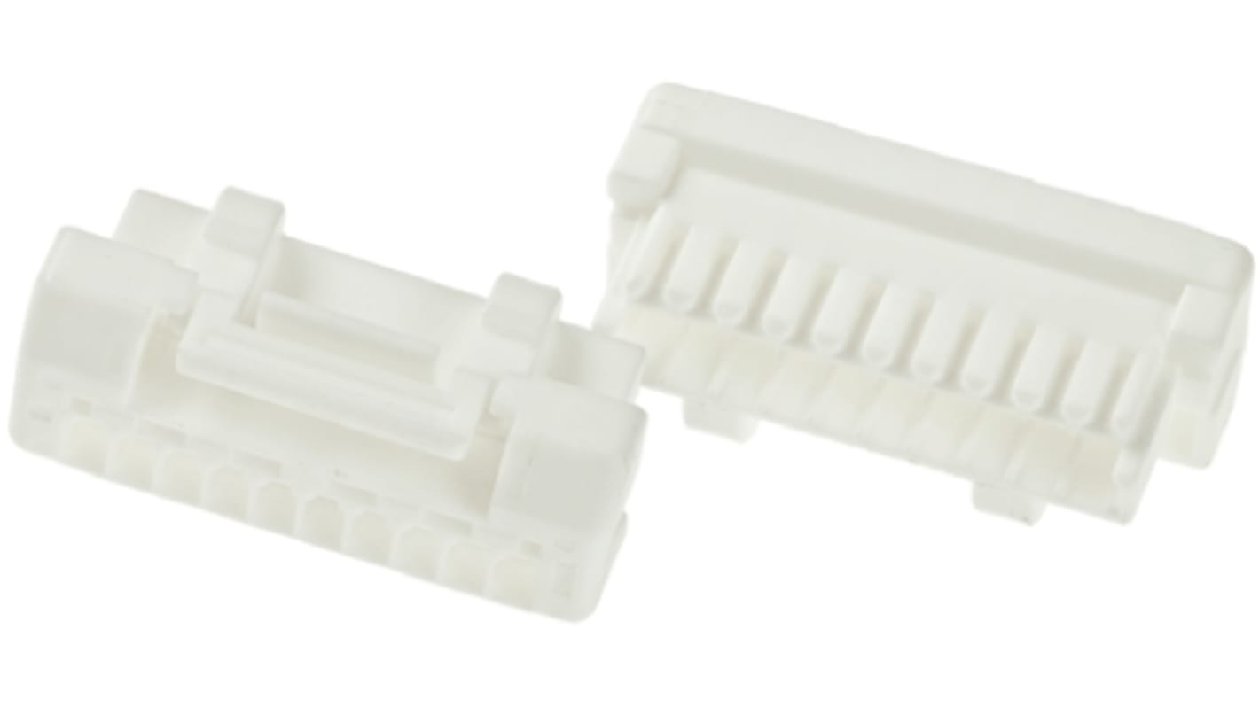 Carcasa de conector Molex 502380-1000, Serie CLIK-Mate, paso: 1.25mm, 10 contactos, , 1 fila filas, Recto, Macho,