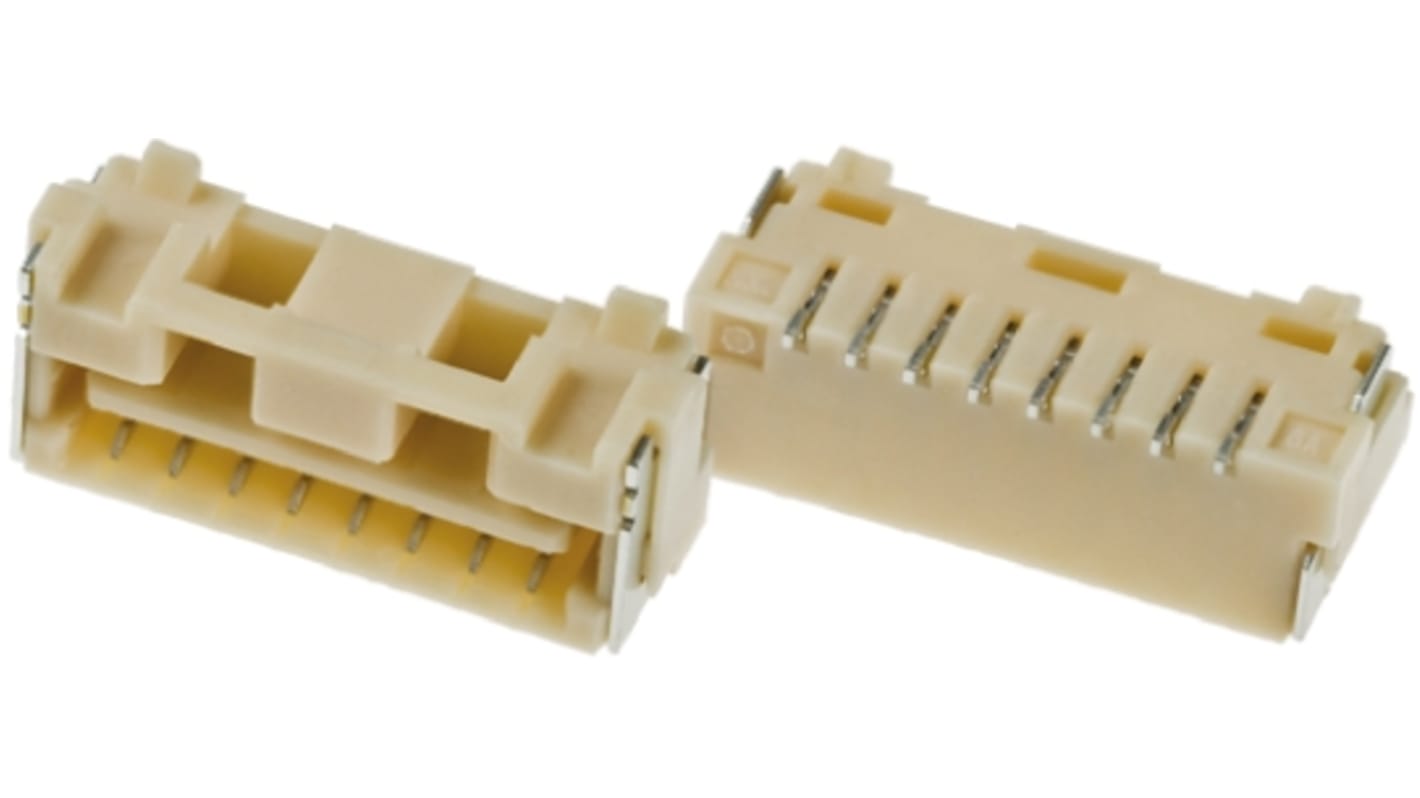 Molex CLIK-Mate Series Straight Surface Mount PCB Socket, 8-Contact, 1-Row, 1.25mm Pitch, Solder Termination