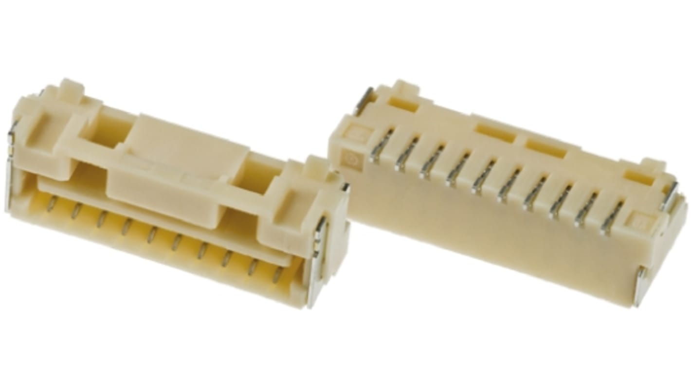 Molex CLIK-Mate Series Straight Surface Mount PCB Socket, 10-Contact, 1-Row, 1.25mm Pitch, Solder Termination