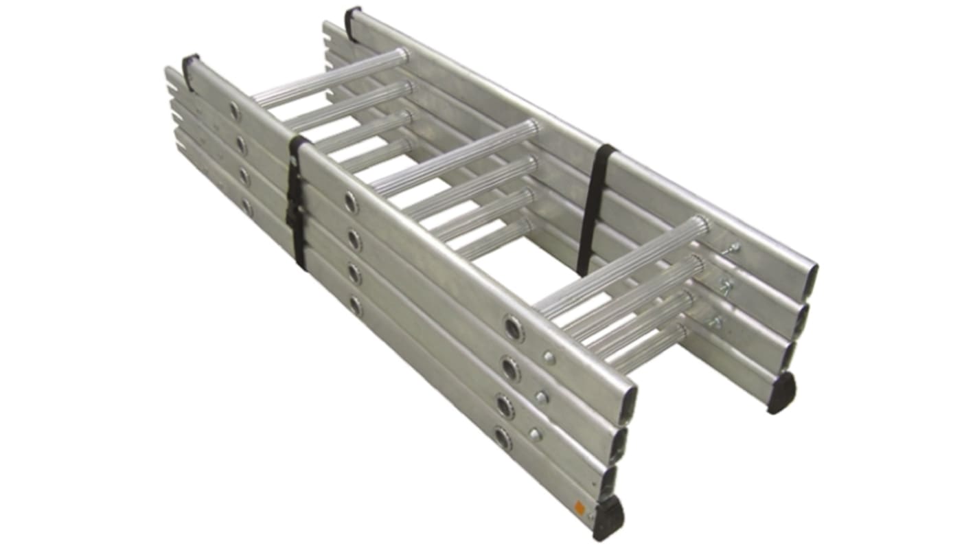 RS PRO 12 Step Aluminium Extension Ladder, 3.65m Open Length