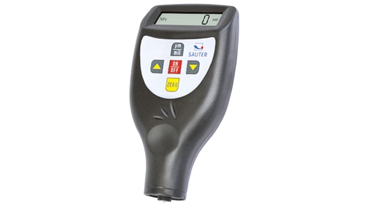 Sauter TC 1250-0.1 F Thickness Meter, 100μm - 1250μm, ±2.5 μm Accuracy, 0.1 μm Resolution, Digital Display