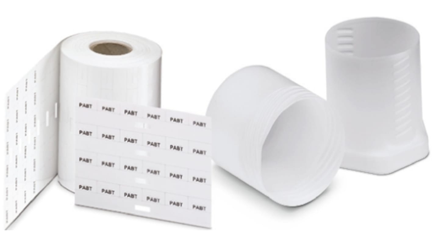 Marcador conductores EMT 40x17 mm blanco