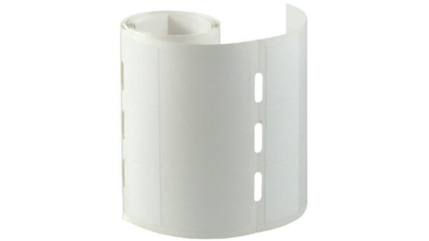 HellermannTyton Helatag Kabeletiketten x 25.4mm, 2500 auf Transparent/Weiß Polyvinylchlorid (PVC)