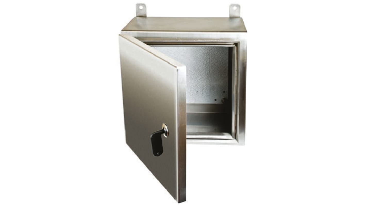 RS PRO Edelstahl Wandgehäuse IP69K, HxBxT 400 mm x 400 mm x 200mm | RS 