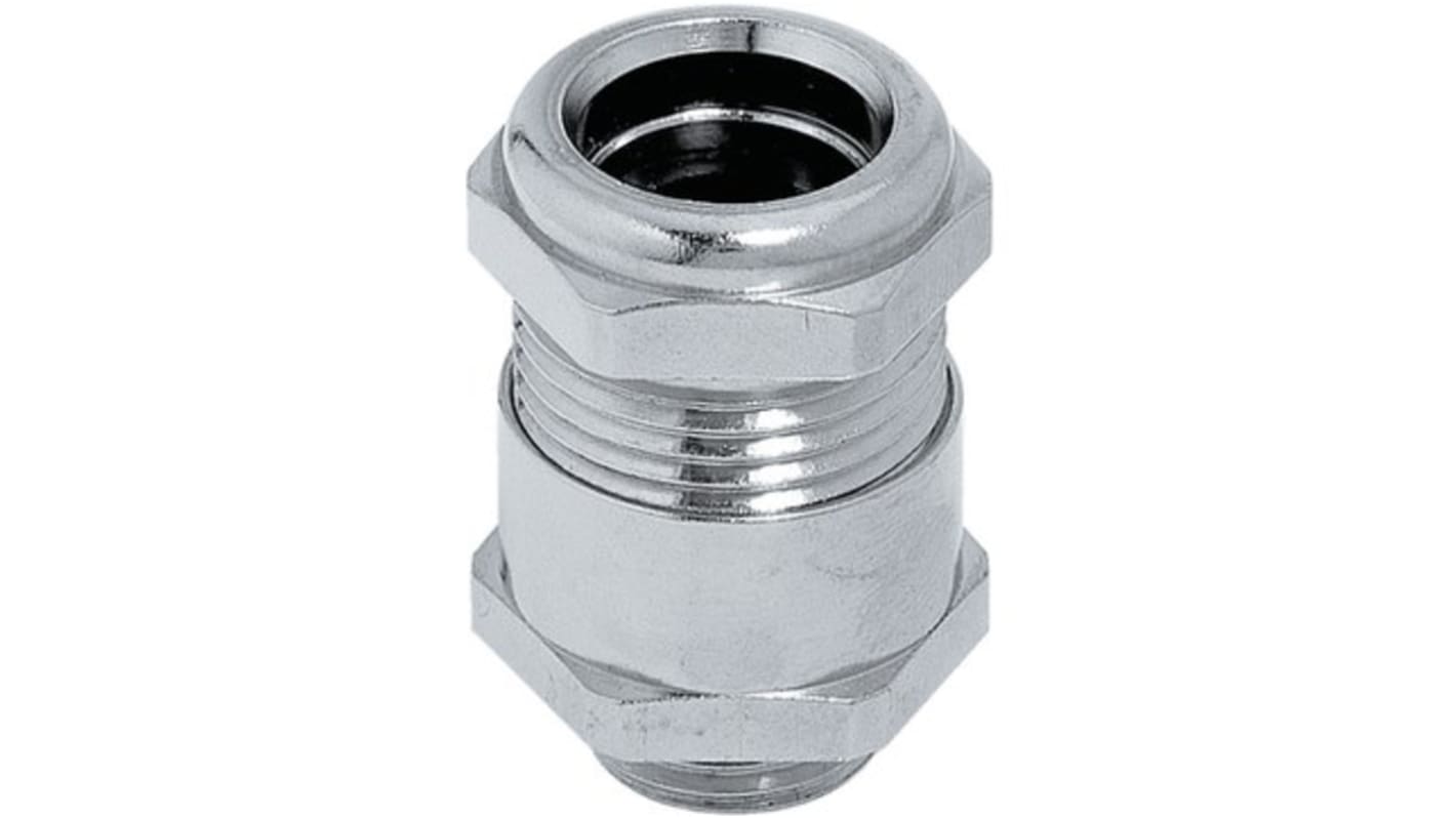 Lapp Nickel Plated Brass Cable Gland Kit, M25 Thread, 15.8mm Min, 17.8mm Max, IP68