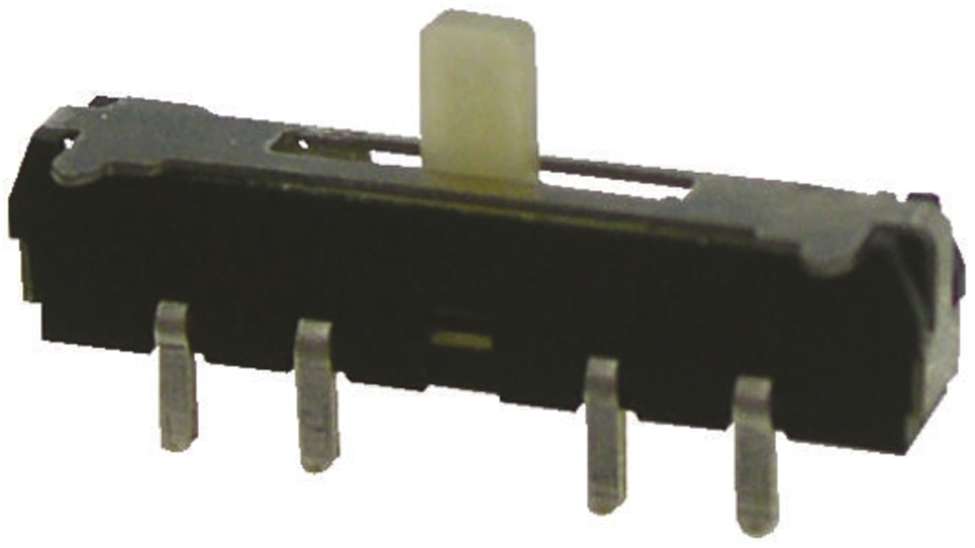 Nidec Components Surface Mount Slide Switch On-On-On 200 mA @ 12 V dc Slide