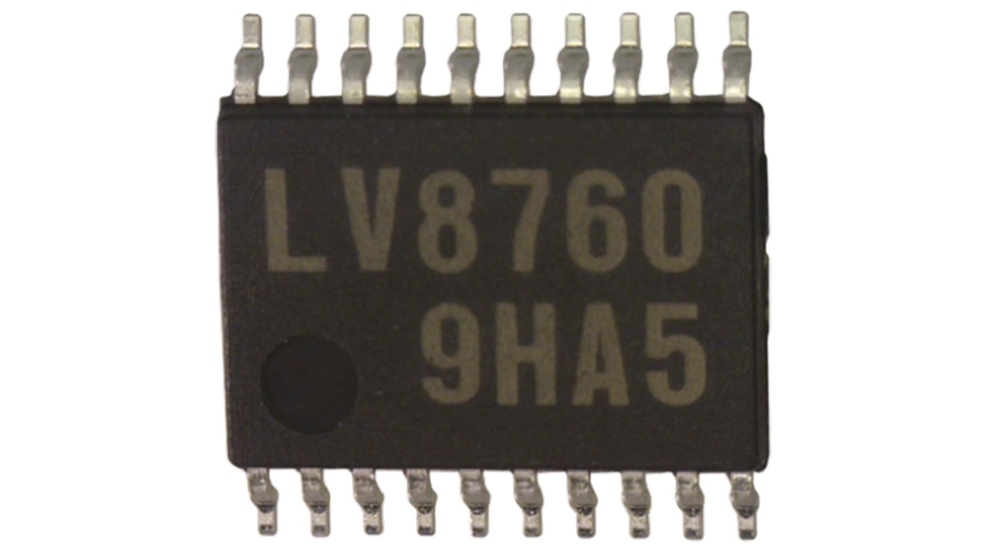 Sanyo LV8760T-TLM-E Motor Driver IC, 5.25 V 3A 20-Pin, TSSOP