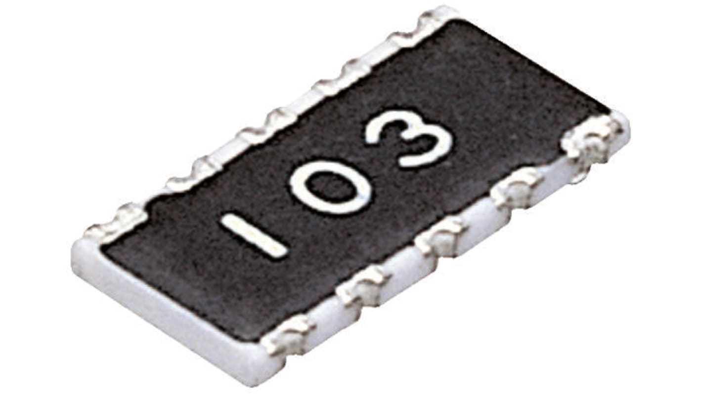 Panasonic, EXB3 10kΩ ±5% Isolated Resistor Array, 4 Resistors, 1206 (3216M), Convex SMT