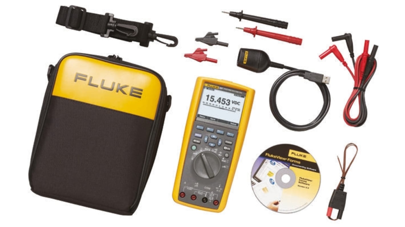 FLUKE 287/FVF Fluke 287 Multimeter Kit With RS Calibration RS