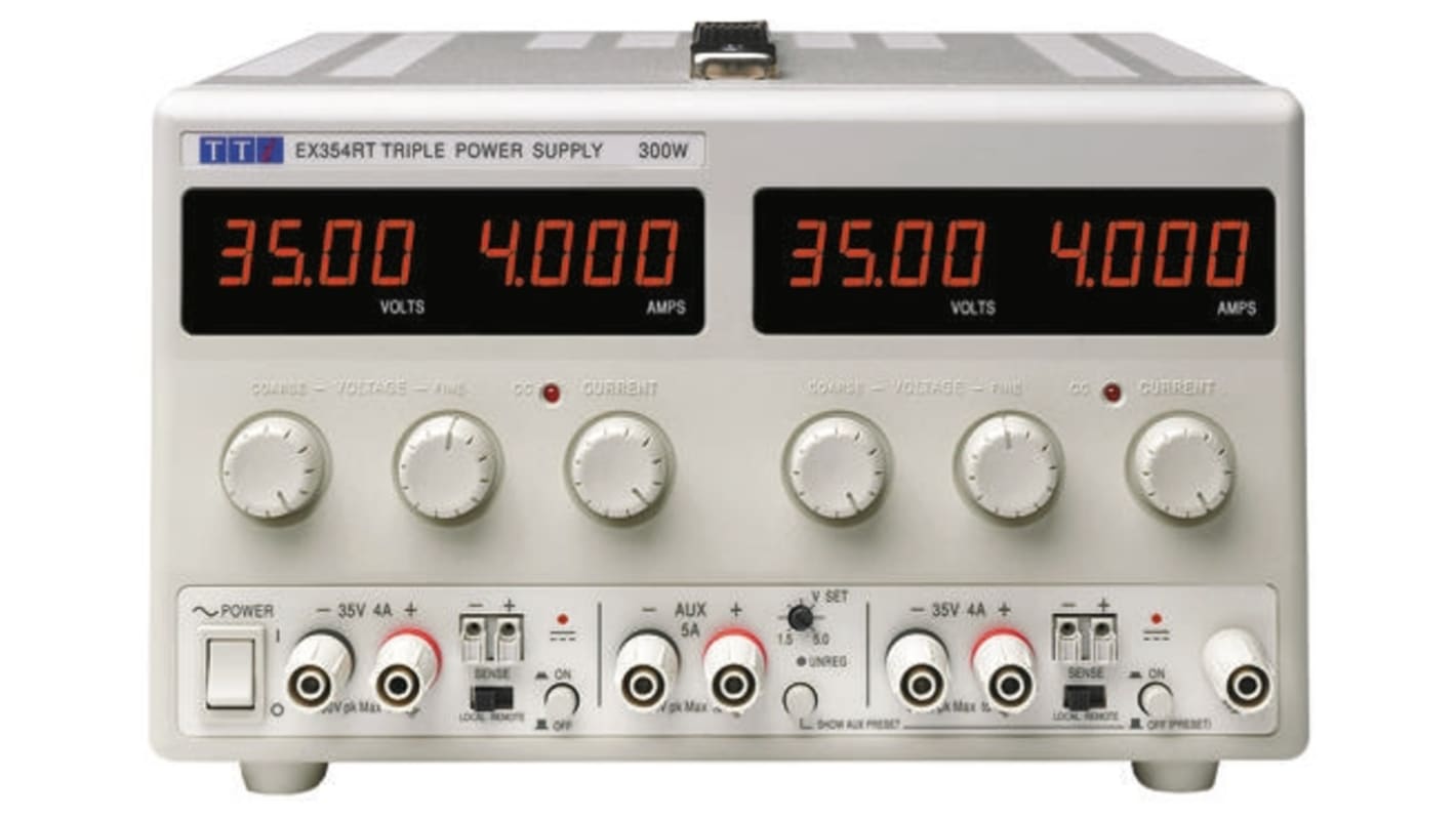 Aim-TTi EX-R Series Digital Bench Power Supply, 0 → 35V, 0 → 4A, 3-Output, 305W - RS Calibrated