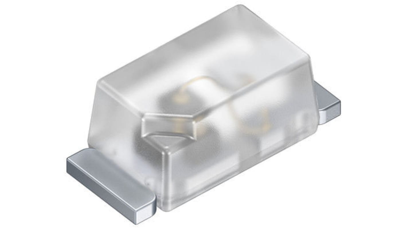 LED IR ams OSRAM de LEDs, λ 860nm, 9mW/sr, 60mW, ±70°, encapsulado 0603 (0201) de 2 pines, mont. SMD