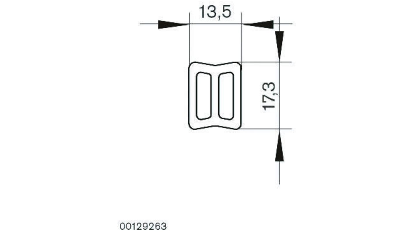 Profilo guida Bosch Rexroth 3 842 993 887 / 3000, 3000mm x 13.5mm x 17.3mm